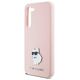 Original Case SAMSUNG GALAXY S24+ Karl Lagerfeld Silicone Choupette Metal Pin (KLHCS24MSMHCNPP) pink 3666339259211