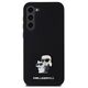 Original Case SAMSUNG GALAXY S24+ Karl Lagerfeld Hardcase Silicone Karl&Choupette Metal Pin (KLHCS24MSMHKCNPK) black 3666339259150