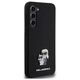 Original Case SAMSUNG GALAXY S24+ Karl Lagerfeld Hardcase Silicone Karl&Choupette Metal Pin (KLHCS24MSMHKCNPK) black 3666339259150