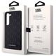 Original Case SAMSUNG GALAXY S24 Karl Lagerfeld Hardcase Saffiano Mono Metal Logo (KLHCS24SSAKLHPK) black 3666339246969