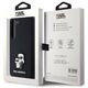 Original Case SAMSUNG GALAXY S24 Karl Lagerfeld Hardcase Silicone Karl&Choupette Metal Pin (KLHCS24SSMHKCNPK) black 3666339259143
