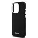 Original Case IPHONE 14 PRO DKNY Hardcase Liquid Silicone Small Metal Logo MagSafe (DKHMP14LSMCHLK) black 3666339265694