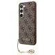 Original Case SAMSUNG GALAXY A35 5G Guess Hardcase 4G Charms Collection (GUHCSA35GF4GBR) brown 3666339259648