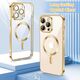 Techsuit Husa pentru iPhone 12 Pro Max - Techsuit Luxury Crystal MagSafe - Gold 5949419137455 έως 12 άτοκες Δόσεις