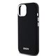 DKNY case for iPhone 15 6,1&quot; DKHMP15SSMCHLK black HC Magsafe silicone w horizontal metal logo 3666339265717