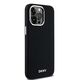 DKNY case for iPhone 15 Pro Max 6,7&quot; DKHMP15XSMCHLK black HC Magsafe silicone w horizontal metal logo 3666339265748