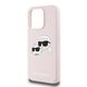 Karl Lagerfeld case for iPhone 15 Pro 6,1&quot; KLHMP15LSKCHPPLP pink HC Magsafe silicone sil double heads print 3666339256869