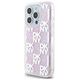 DKNY case for iPhone 15 Pro 6,1&quot; DKHCP15LLCPEPP white HC liquid glitters w checkered pattern 3666339271190