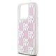 DKNY case for iPhone 15 Pro 6,1&quot; DKHCP15LLCPEPP white HC liquid glitters w checkered pattern 3666339271190