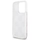 DKNY case for iPhone 15 Pro 6,1&quot; DKHCP15LLCPEPP white HC liquid glitters w checkered pattern 3666339271190