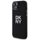 DKNY case for iPhone 15 Plus 6,7&quot; DKHCP15MSMCBSK black HC silicone w stack metal logo 3666339265304