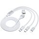 3mk Hyper Cable 3in1 A/C to C/Micro/Lightning 1.5m White 5903108541237