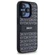 DKNY case for iPhone 15 Pro 6,1&quot; DKHCP15LPRTHSLK black HC PU repeat texture pattern w tonal stripe 3666339260415