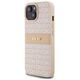 DKNY case for iPhone 15 6,1&quot; DKHCP15SPRTHSLP pink HC PU repeat texture pattern w tonal stripe 3666339260675