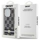 DKNY case for iPhone 15 Pro 6,1&quot; DKHMP15LHCPTSK black HC Magsafe pc tpu checkered pattern w printed stripes 3666339269371