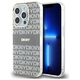 DKNY case for iPhone 15 Pro Max 6,7&quot; DKHMP15XHRHSEE black HC Magsafe pc tpu repeat texture pattern w stripe 3666339267988