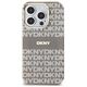 DKNY case for iPhone 15 Pro Max 6,7&quot; DKHMP15XHRHSEE black HC Magsafe pc tpu repeat texture pattern w stripe 3666339267988