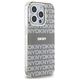 DKNY case for iPhone 15 Pro Max 6,7&quot; DKHMP15XHRHSEE black HC Magsafe pc tpu repeat texture pattern w stripe 3666339267988