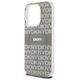 DKNY case for iPhone 15 Pro Max 6,7&quot; DKHMP15XHRHSEE black HC Magsafe pc tpu repeat texture pattern w stripe 3666339267988
