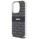 DKNY case for iPhone 15 Pro 6,1&quot; DKHMP15LHRHSEK HC Magsafe pc tpu repeat texture pattern w stripe 3666339268114