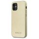 Original Case IPHONE 12 MINI Guess Hardcase Iridescent (GUHCP12SIGLGO) gold 3700740481363