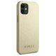 Original Case IPHONE 12 MINI Guess Hardcase Iridescent (GUHCP12SIGLGO) gold 3700740481363