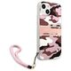 Original Case IPHONE 13 MINI Guess Hardcase Camo Strap Collection (GUHCP13SKCABPI) pink 3666339023157