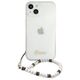 Original Case IPHONE 13 MINI Guess Hardcase White Pearl (GUHCP13SKPSWH) transparent 3666339025236