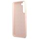 Original Case SAMSUNG GALAXY S22+ PLUS Guess Hardcase Silicone Script Metal Logo (GUHCS22MLSLMGPP) light pink 3666339042455