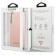 Original Case SAMSUNG GALAXY S22+ PLUS Guess Hardcase Silicone Script Metal Logo (GUHCS22MLSLMGPP) light pink 3666339042455