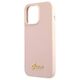 Original Case IPHONE 13 PRO Guess Hardcase Silicone Script Gold Logo Magsafe (GUHMP13LLSLMGLP) light pink 3666339037147