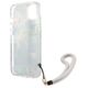 Case IPHONE 13 MINI Guess Hardcase Flower Strap (GUHCP13SHFLSB) blue 3666339040437