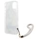 Case IPHONE 13 MINI Guess Hardcase Flower Strap (GUHCP13SHFLSN) green 3666339040475