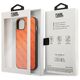 Original Case IPHONE 13 MINI Karl Lagerfeld Hardcase Perforated Allover (KLHCP13SPTLO) orange 3666339049560