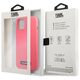 Original Case IPHONE 13 MINI Karl Lagerfeld Hardcase Silicone Plaque (KLHCP13SSLMP1PI) pink 3666339048808