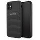 Case IPHONE 11 Mercedes AMG Hardcase Leather Debossed Lines (AMHCN61GSEBK) black 3666339014261