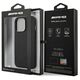 Case IPHONE 13 PRO Mercedes AMG Hardcase Leather Hot Stamped (AMHCP13LDOLBK) black 3666339018870