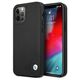 Original Case IPHONE 12 PRO MAX BMW Hardcase Leather Deboss (BMHCP12LRCDPK) black 3666339010768