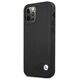 Original Case IPHONE 12 PRO MAX BMW Hardcase Leather Deboss (BMHCP12LRCDPK) black 3666339010768