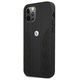 Original Case IPHONE 12 PRO MAX BMW Hardcase Leather Curve Perforate (BMHCP12LRSPPK) black 3666339010911