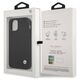 Original Case IPHONE 12 / 12 PRO BMW Hardcase Leather Deboss (BMHCP12MRCDPK) black 3666339010751