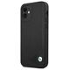 Original Case IPHONE 12 MINI BMW Hardcase Leather Deboss (BMHCP12SRCDPK) black 3666339010744