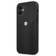 Original Case IPHONE 12 MINI BMW Hardcase Leather Curve Perforate (BMHCP12SRSPPK) black 3666339010898