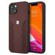 Original Case IPHONE 13 MINI BMW Hardcase Leather Curve Perforate (BMHCP13SRSPPR) red 3666339021856