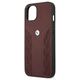 Original Case IPHONE 13 MINI BMW Hardcase Leather Curve Perforate (BMHCP13SRSPPR) red 3666339021856