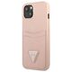 Case IPHONE 13 MINI Guess Hardcase Saffianotriangle Logo Cardslot (GUHCP13SPSATPP) pink 3666339048129