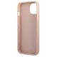 Case IPHONE 13 MINI Guess Hardcase Saffianotriangle Logo Cardslot (GUHCP13SPSATPP) pink 3666339048129