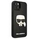 Original Case IPHONE 14 PLUS Karl Lagerfeld Hardcase 3D Rubber Karl`s Head black 3666339086459