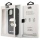 Original Case IPHONE 14 PLUS Karl Lagerfeld Hardcase 3D Rubber Karl`s Head black 3666339086459
