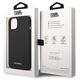Original Case IPHONE 14 PLUS Karl Lagerfeld Hardcase Silicone Plaque Magsafe black 3666339078164